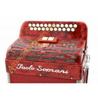 Paolo Soprani Elite 2 row diatonic button accordion.  MIDI and microphone options.